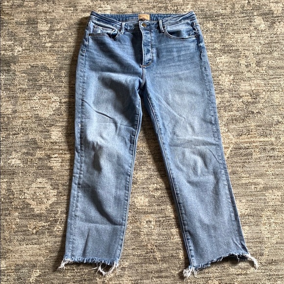 Driftwood Women's Meg Blue Jeans - size 28 - fray hem - Picture 1 of 9